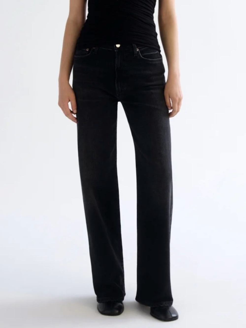 AGOLDE Harper Straight Jean (Weightless Stretch) in Hush Size 29